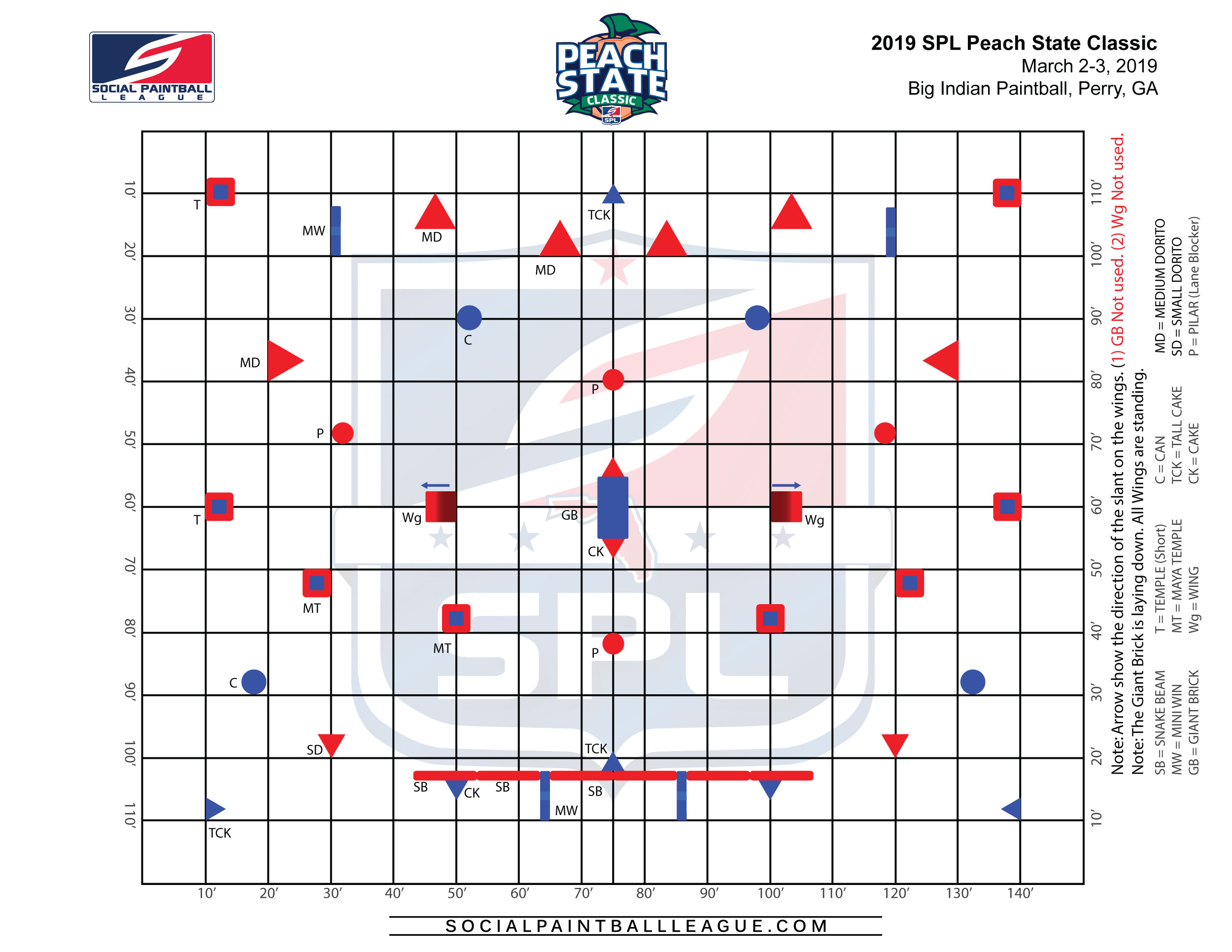 2019 SPL Peach State Classic Layout – Official
