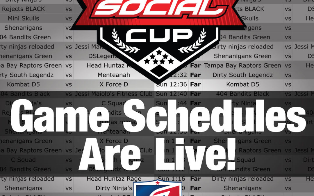 2021 SPL Social Cup Game Schedules