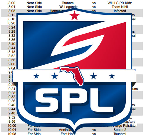 2015 SPL SSO Schedule Released