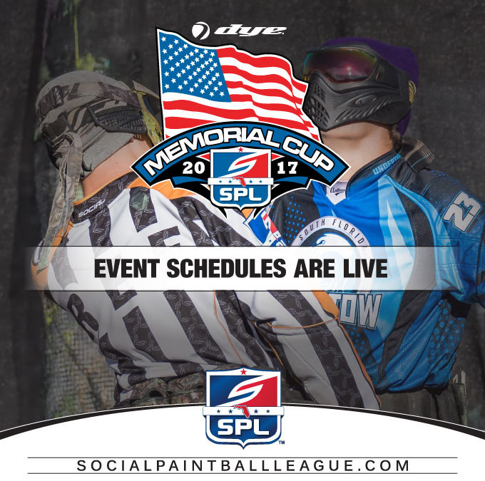 2017 SPL Dye Memorial Cup Event Schedule