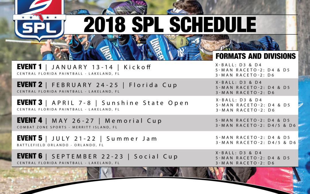 2018 SPL Events Schedule
