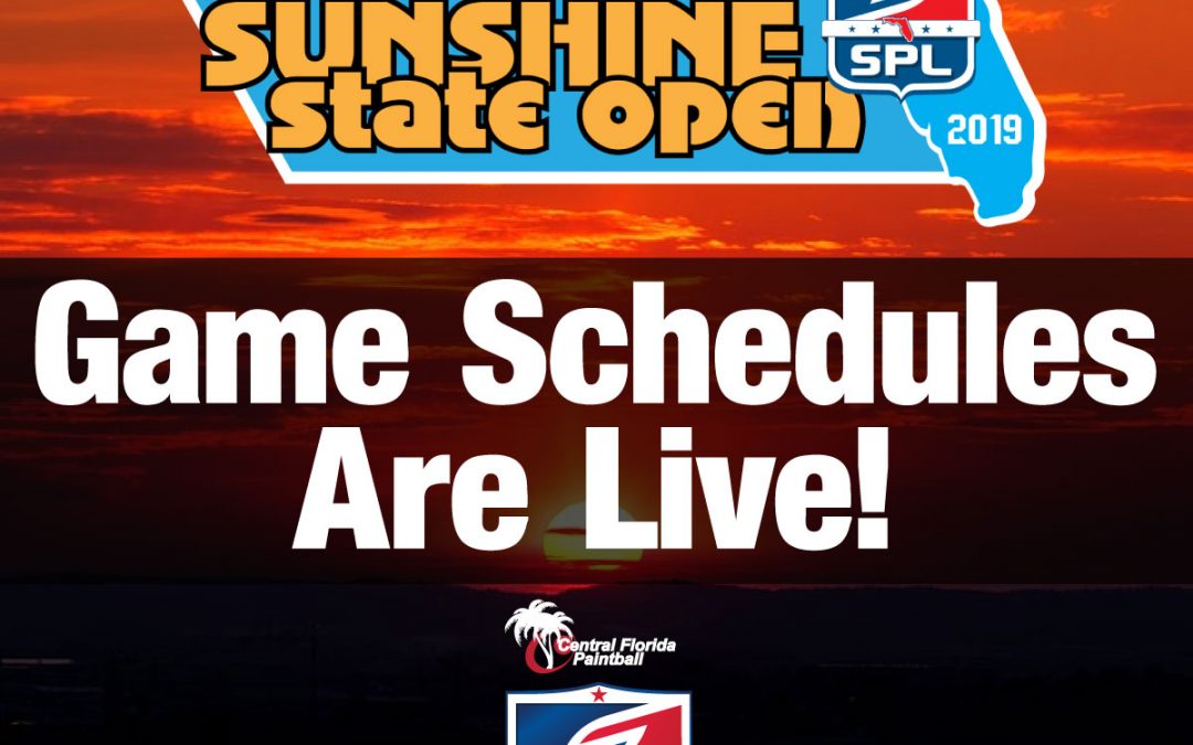 2019 SPL Sunshine State Open Game Schedules