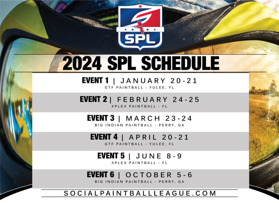 SPL Events Calendar SPL Florida & Paintball